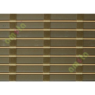 Beige with brown stripes PVC blind